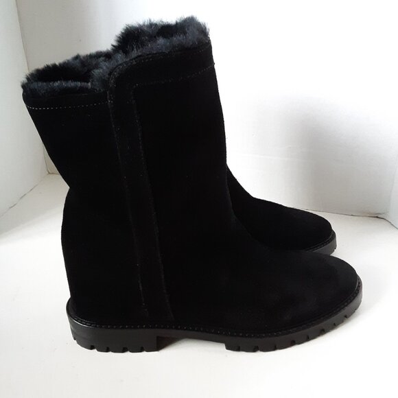 Aquatalia Women's Black Suede Winter Boot size 6.5M - Picture 4 of 10